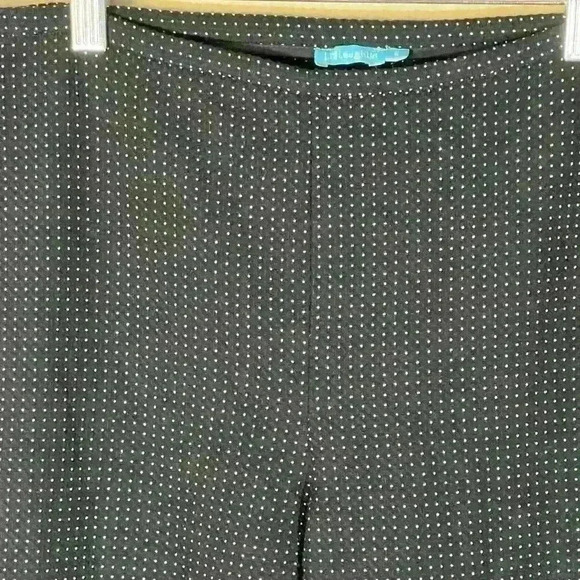J Mclaughlin Textured Black Micro Dot Ponte Pants Size 6 Business Career Stretch - Picture 3 of 9